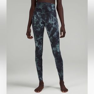 NWT - lululemon Align HR leggings 25” in diamond dye tidewater teal size 4